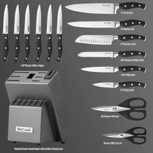 Amazon Basics 14-Piece Kitchen Knife